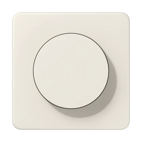 Enjoliveur 1 voie, avec bouton de réglage, Ivoire