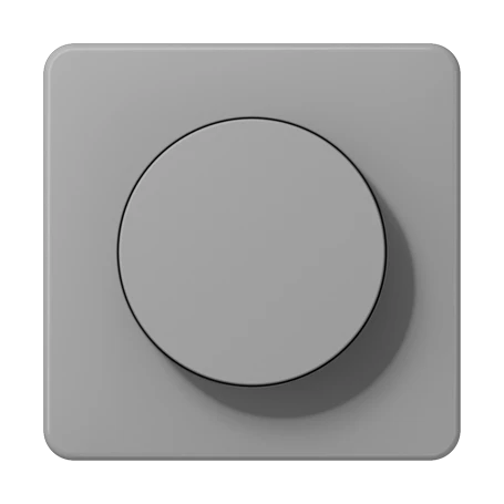 Enjoliveur 1 voie, avec bouton de réglage, Gris