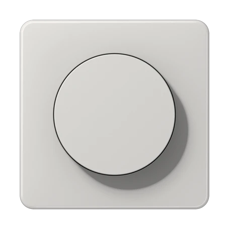 Enjoliveur 1 voie, avec bouton de réglage, Gris clair