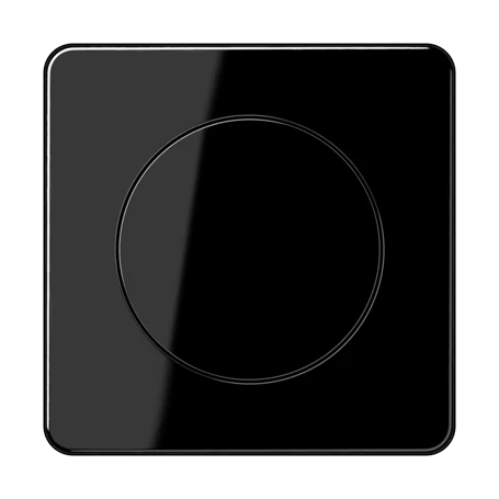 Enjoliveur 1 voie, avec bouton de réglage, Noir