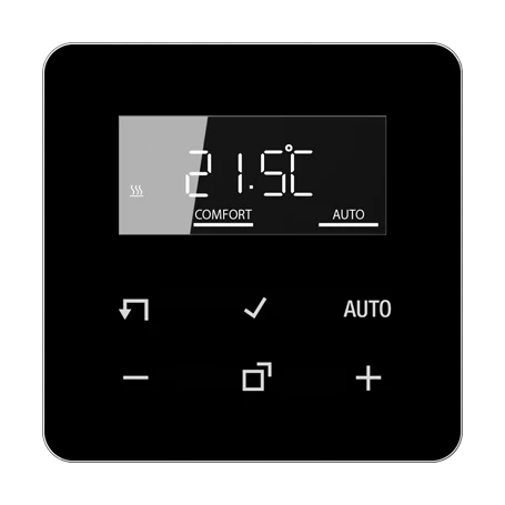 LB Management room thermostat display, black