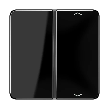 Cover 1-gang, F40, black