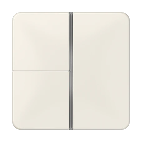 Cover kit 3-gang, F40, ivory
