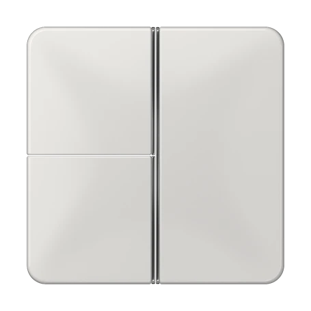 Cover kit 3-gang, F40, light grey