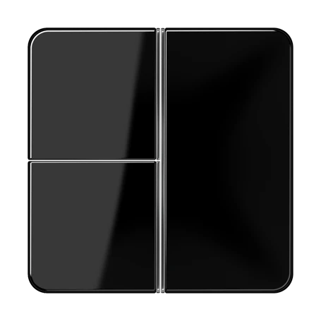 Cover kit 3-gang, F40, black