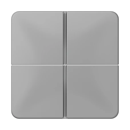 Cover kit 4-gang, F40, grey