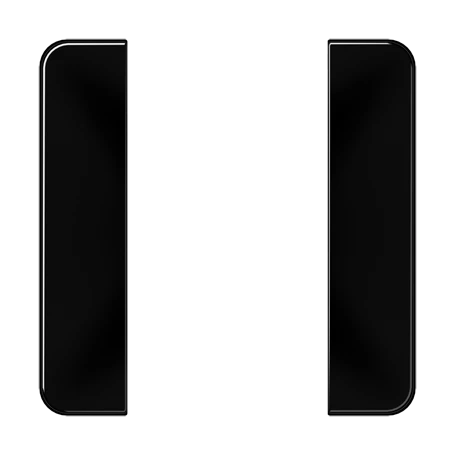Cover kit 1-gang, F50, black