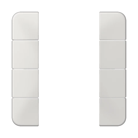 Cover kit 4-gang, F50, light grey