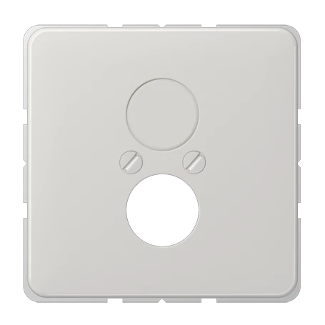 Afdekking, voor 2 ronde connector tot 18,5 mm Ø, lichtgrijs