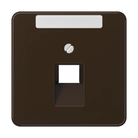 Centre plate for IAE/UAE sockets, 1 x 8-pole, brown