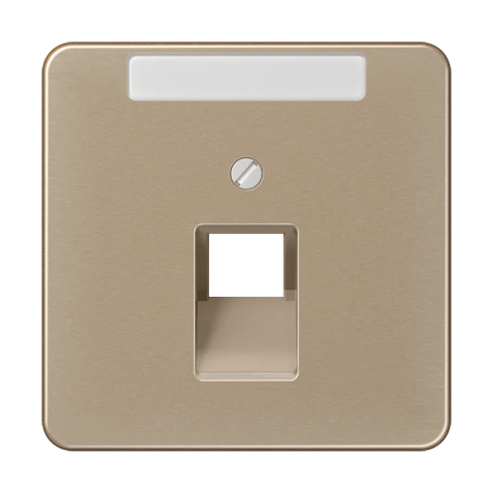 Centre plate for IAE/UAE sockets, 1 x 8-pole, gold-bronze