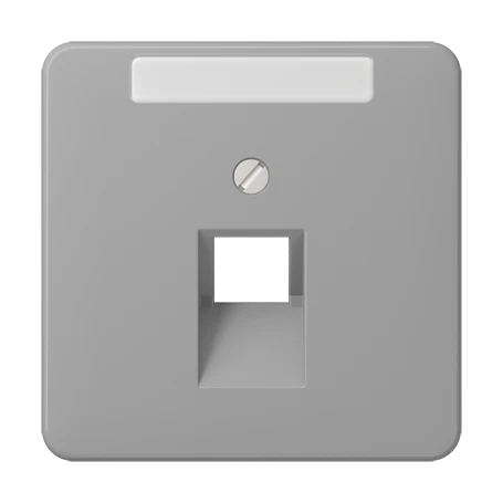 Centre plate for IAE/UAE sockets, 1 x 8-pole, grey