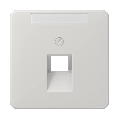 Centre plate for IAE/UAE sockets, 1 x 8-pole, light grey
