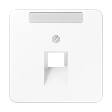 Centre plate for IAE/UAE sockets, 1 x 8-pole, white