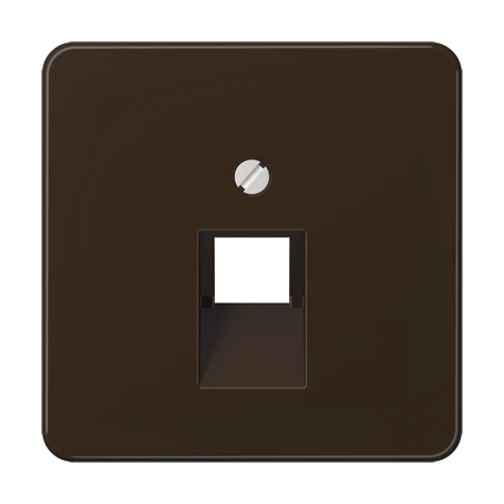 Centre plate for IAE/UAE sockets, 1 x 8-pole, brown