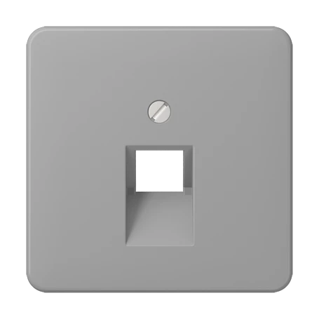 Centre plate for IAE/UAE sockets, 1 x 8-pole, grey