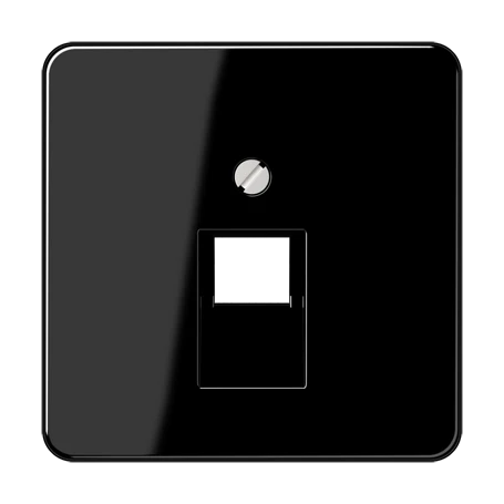 Centre plate for IAE/UAE sockets, 1 x 8-pole, black