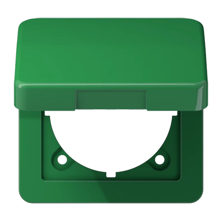 Klapdeksel (met terugstelveer), groen