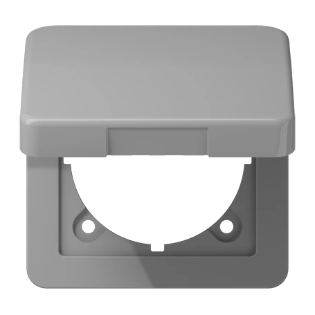 Klapdeksel (met terugstelveer), grijs
