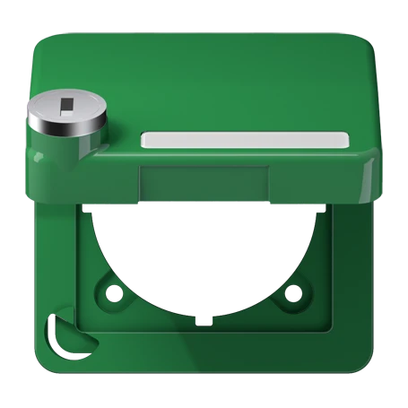 Klapdeksel (met terugstelveer), groen