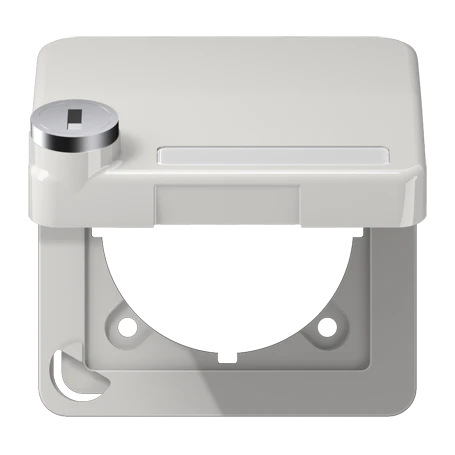Klapdeksel (met terugstelveer), lichtgrijs