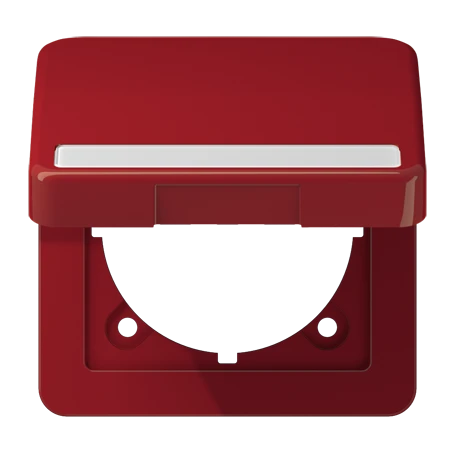 Klapdeksel (met terugstelveer), rood