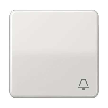 Tecla simple 1 fase, símbolo "timbre", gris claro