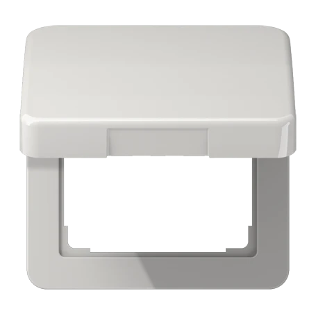Klapdeksel, lichtgrijs