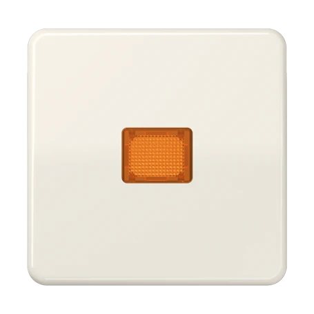 Tecla simple 1 fase, mit Lichtaustrittsfenster, blanco marfil