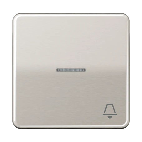 Rocker, symbol "bell", with lens, platinum