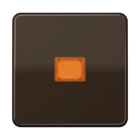 Tecla simple 1 fase, mit Lichtaustrittsfenster, marrón