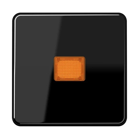 Tecla simple 1 fase, mit Lichtaustrittsfenster, negro