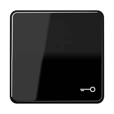Tecla simple 1 fase, símbolo "puerta", negro