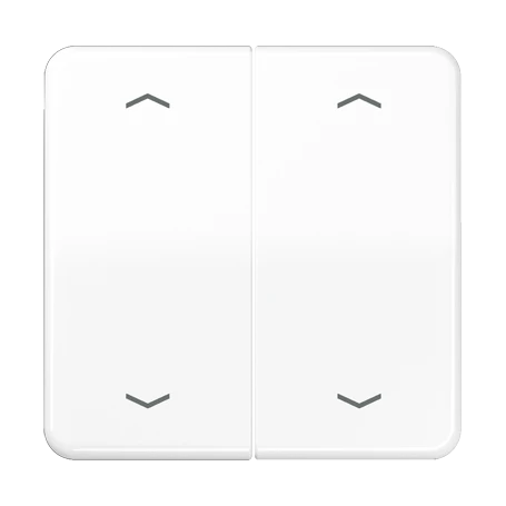 Tecla simple, con símbolos de flechas, blanco alpino