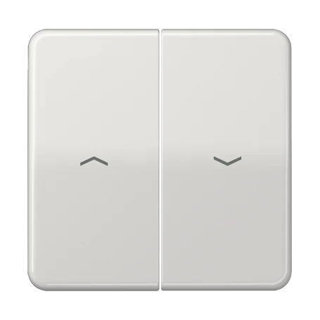 Tecla simple, con símbolos de flechas, Termoplástico, gris claro