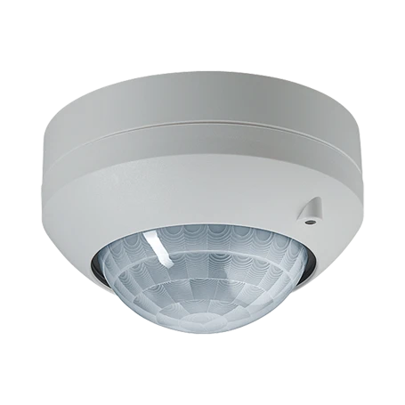 Motion and presence detector with integrated relay switch, 3.00 m, aluminium