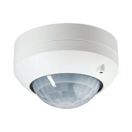 Motion and presence detector with integrated relay switch, 3.00 m, white