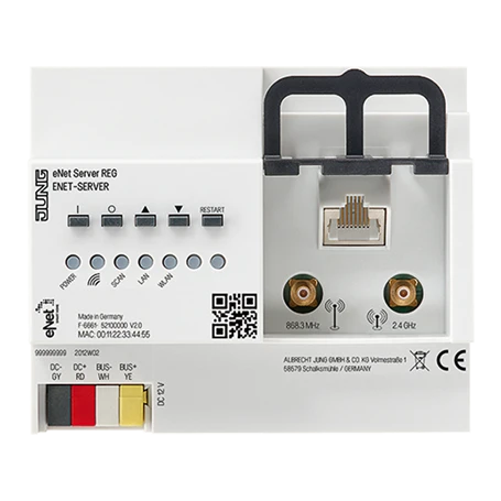 eNet server, da guida DIN, 6 UM
