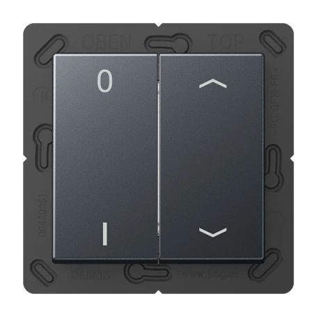 EnOcean radio transmitter, 4-channel, matt anthracite