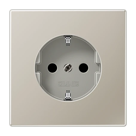 SCHUKO® socket, Safety Plus, stainless steel
