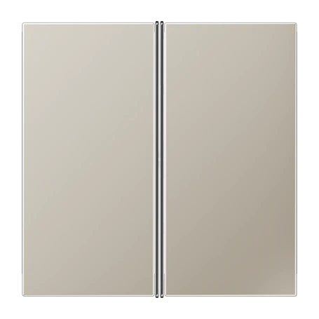 Cover kit 2-gang, F40, stainless steel