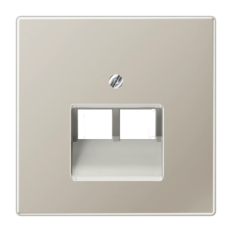 Centre plate for IAE/UAE sockets, 2 x 8-pole, stainless steel