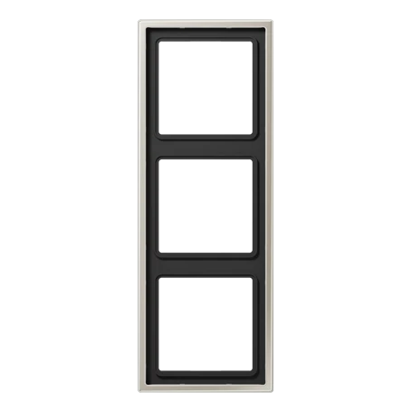 Frame 3-gang, stainless steel