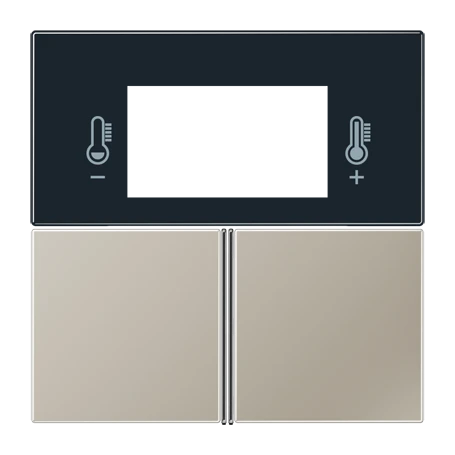 Cover kit 3-gang, F40 Room controller, stainless steel