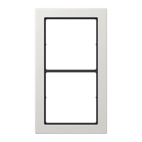Frame 2-gang, light grey