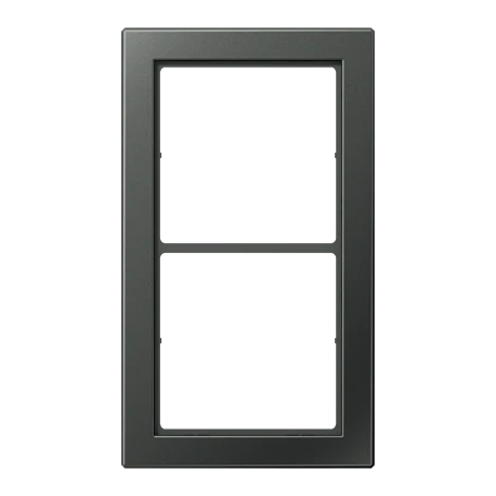 Frame 2-gang, anthracite (2-gang, 96 x 167 x 6.3 mm)