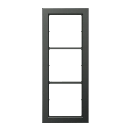 Frame 3-gang, anthracite (3-gang, 96 x 238 x 6.3 mm)