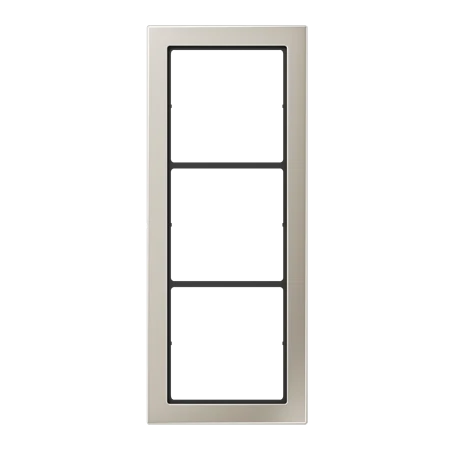 Frame 3-gang, stainless steel (3-gang, 96 x 238 x 6.3 mm)