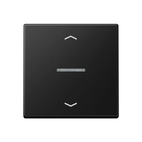 eNet push-button standard, with arrow symbols, with lens, matt graphite black