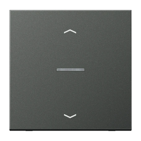 eNet push-button standard, with arrow symbols, with lens, anthracite